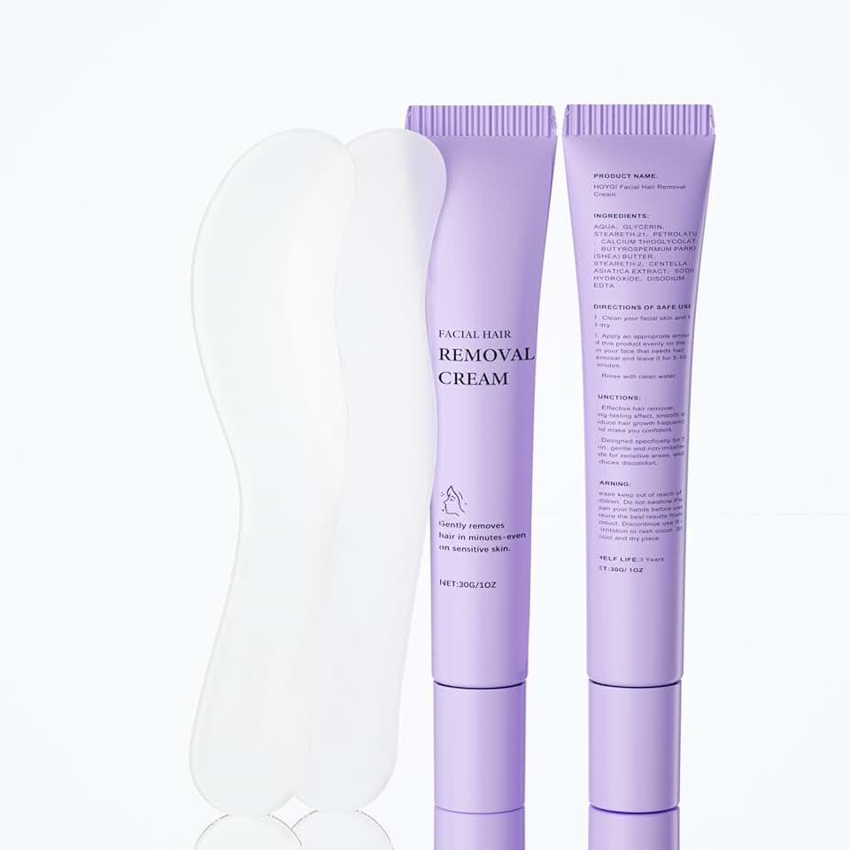 Painless Facial Hair Removal Cream for Women