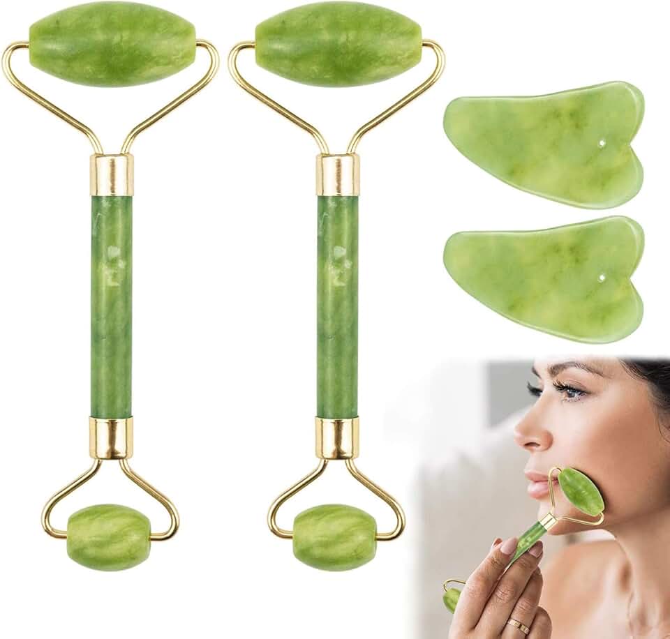 ROSELYNBOUTIQUE Gua Sha Facial Tools & Face Roller Set